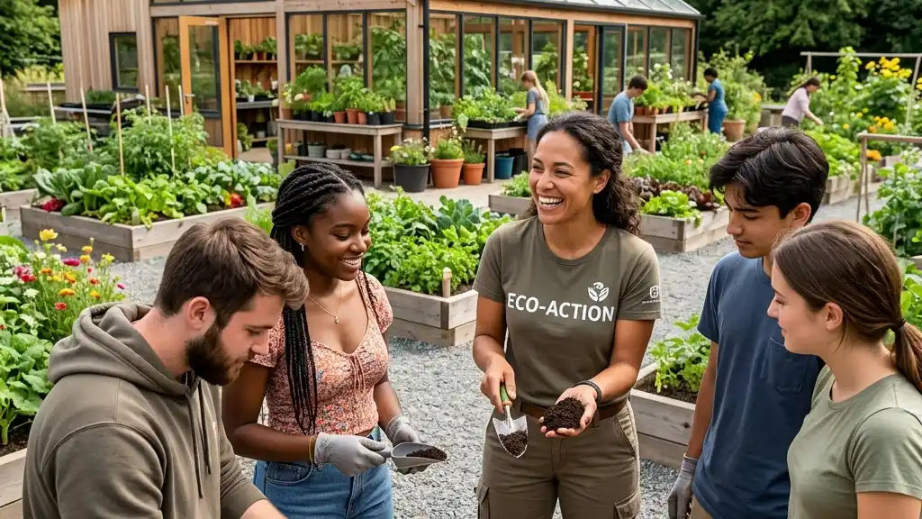 Student exploring Master of Education in Sustainability online at AGTU