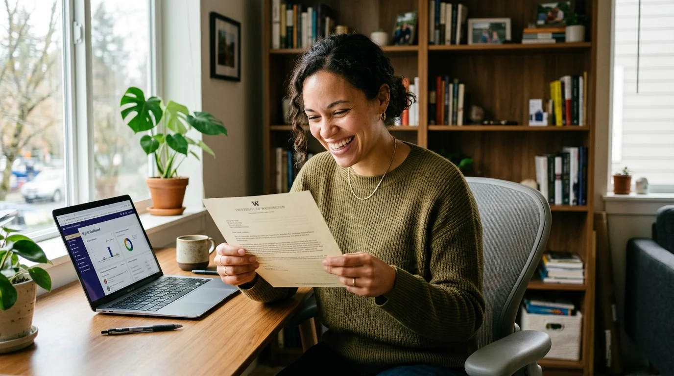 Student starting the AGTU master with the scholarship applied