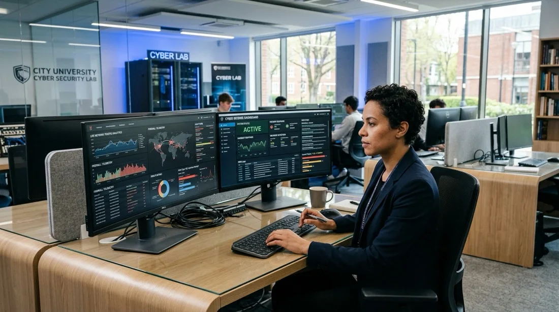 Student starting the AGTU Master in Cybersecurity with the scholarship applied
