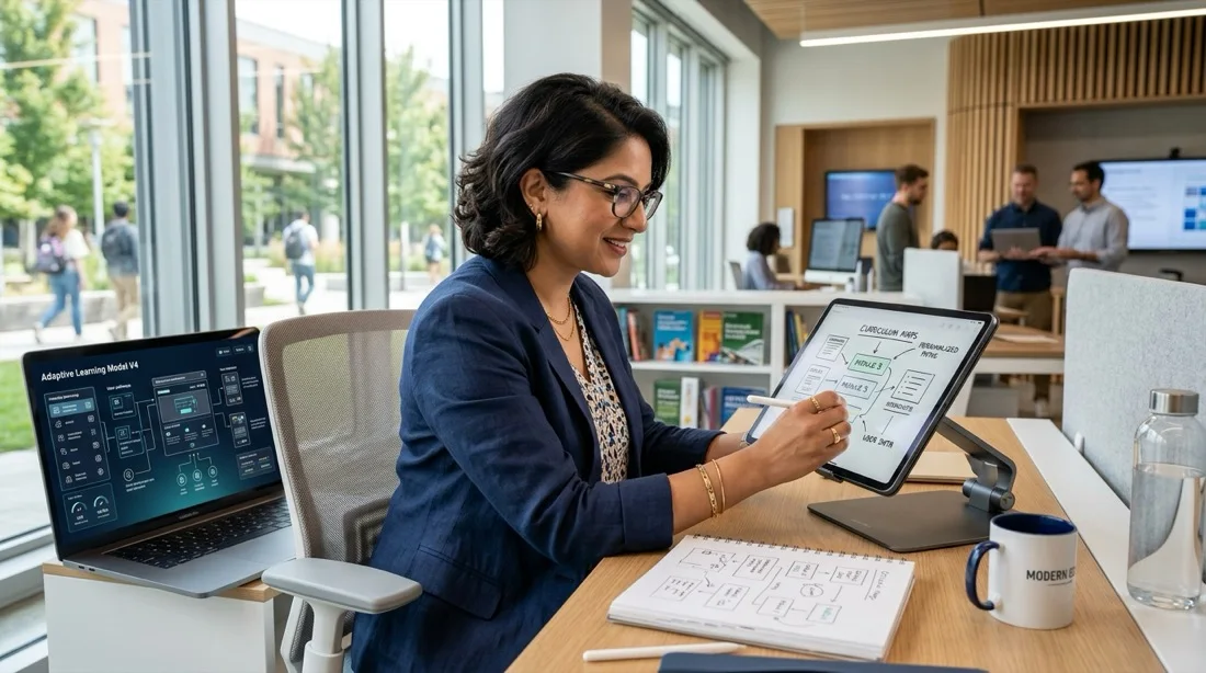 Student starting the AGTU Master in Education and AI free competency