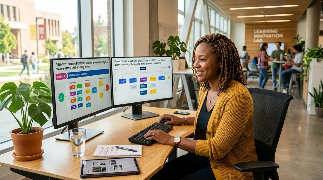 Student starting the AGTU Master in Education and AI with the scholarship applied