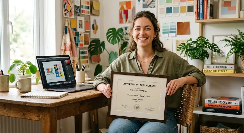 Sofia L., an AGTU graduate